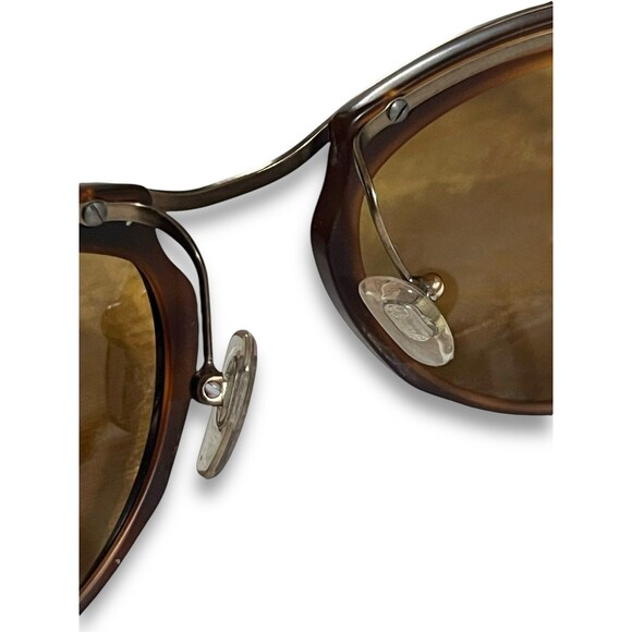 Persol Sunglasses 3082-S Matte Burgundy Cat Eye Green Reflective Lenses Italy main image 5